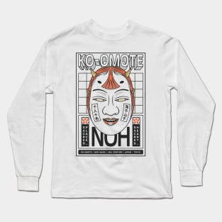 Noh Mask Long Sleeve T-Shirt